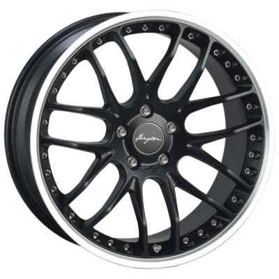 Breyton Race GTP 19" 8,5J ET38 + 9,5J ET42 5x120 Matt Black with Polished Lip