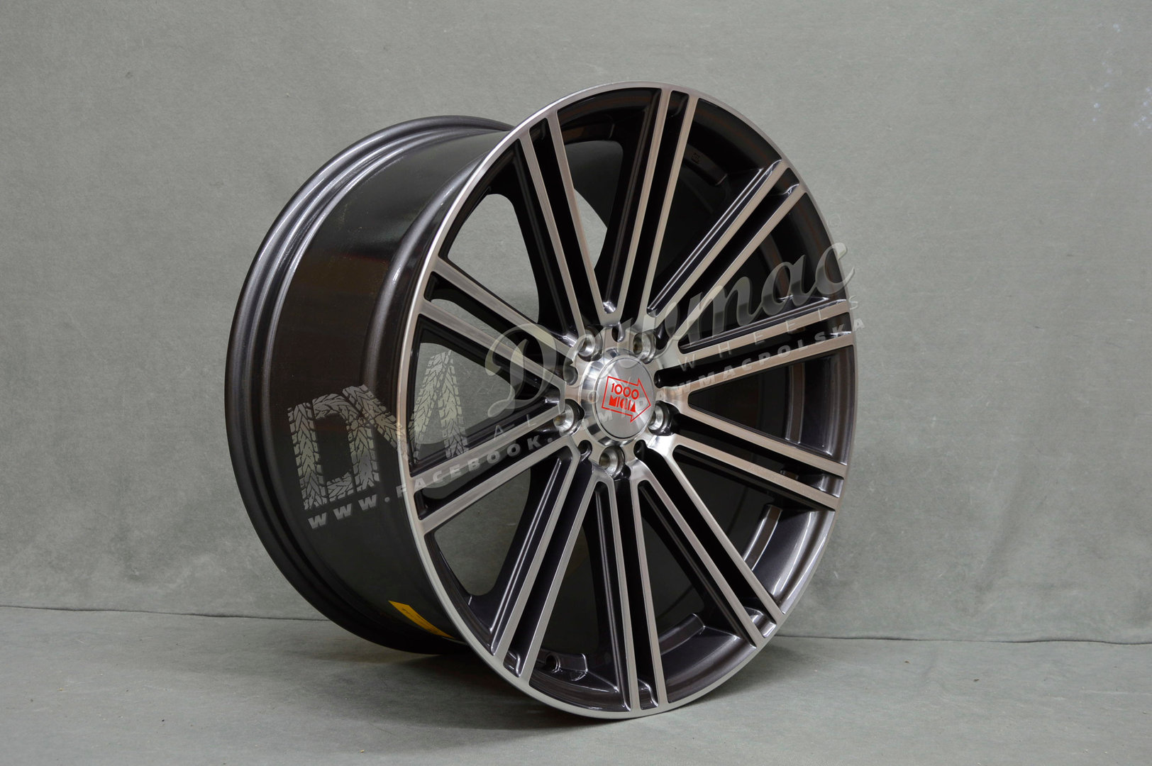 MODEL:1005 19" 9,5J ET50 5x112 Dark Anthracite Gloss Polished - obrazek 3