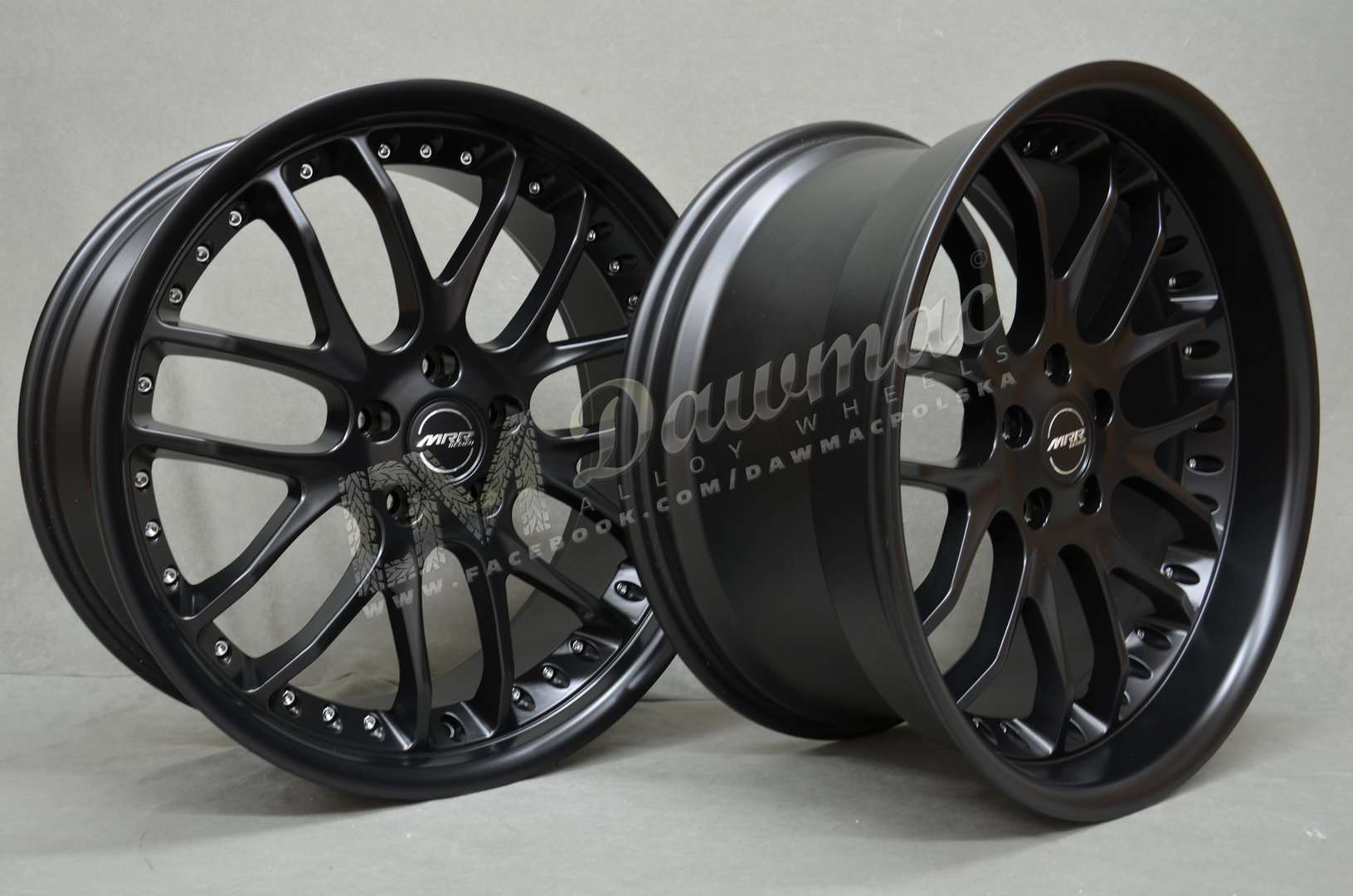 MRR GT07 20" 8,5J ET25 + 10J ET35 5x120 Matt Black - obrazek 4