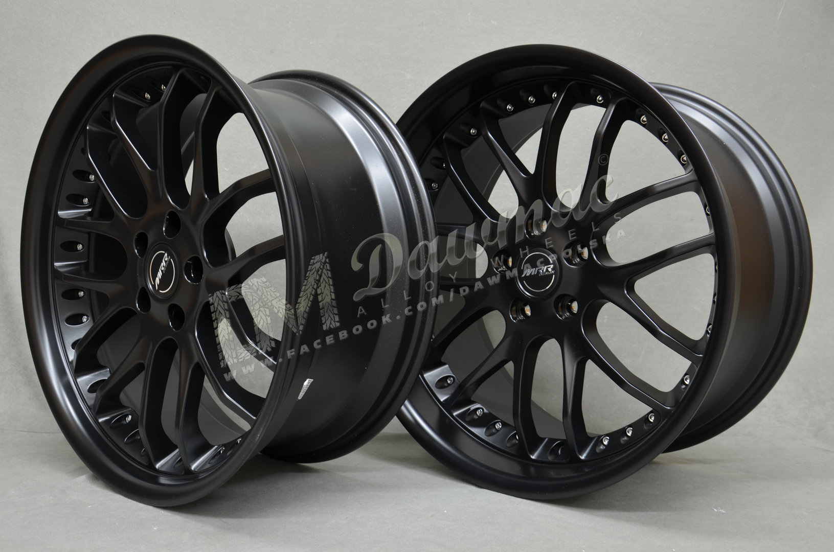 MRR GT07 20" 8,5J ET25 + 10J ET35 5x120 Matt Black - obrazek 5