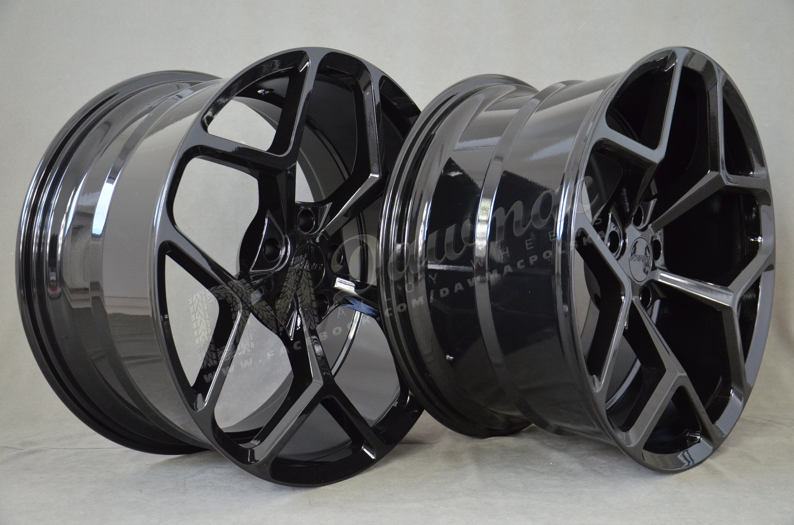 MRR M228 20" 10J ET35 + 11J ET43 5x120 Gloss Black - obrazek 5