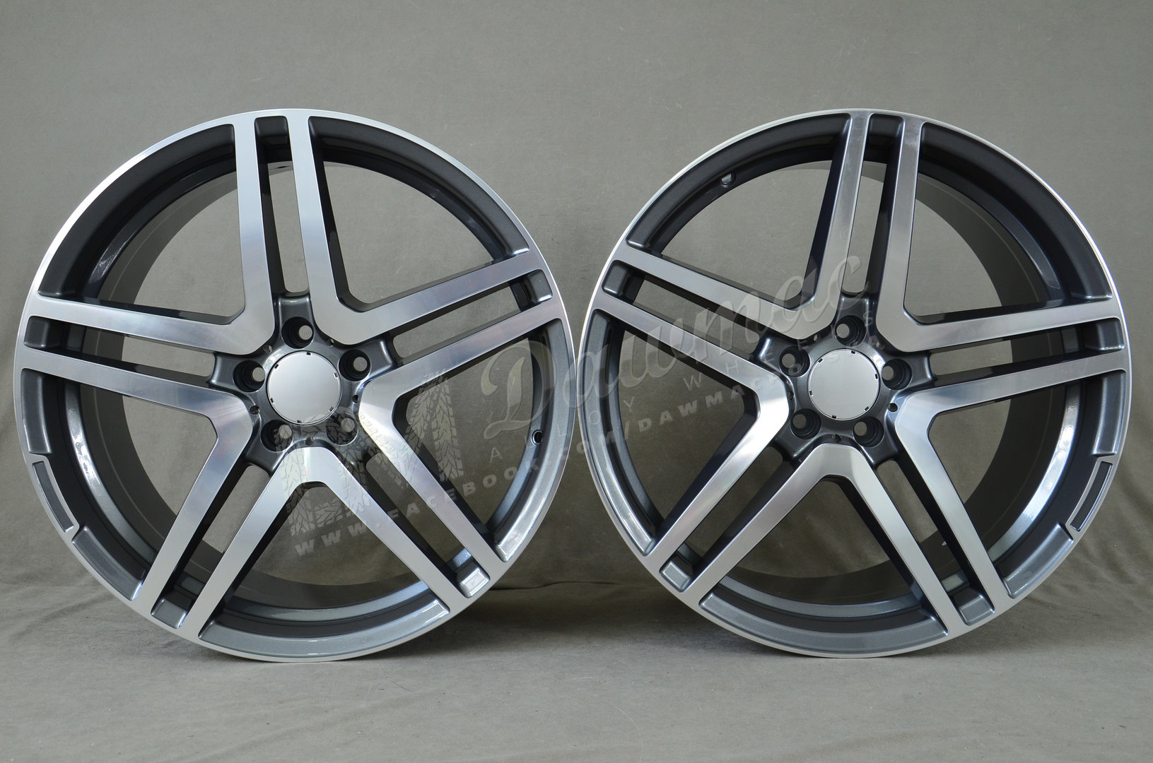 Model: 5468 20" 8,5J ET40 + 9,5J ET45 5x112 Gunmetal Machined - obrazek 2