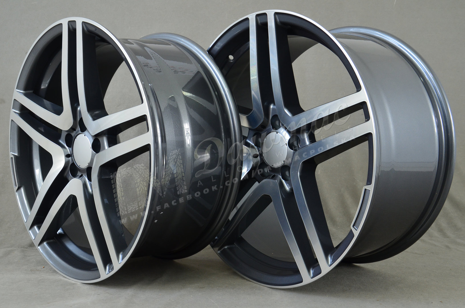 Model: 5468 20" 8,5J ET40 + 9,5J ET45 5x112 Gunmetal Machined - obrazek 4
