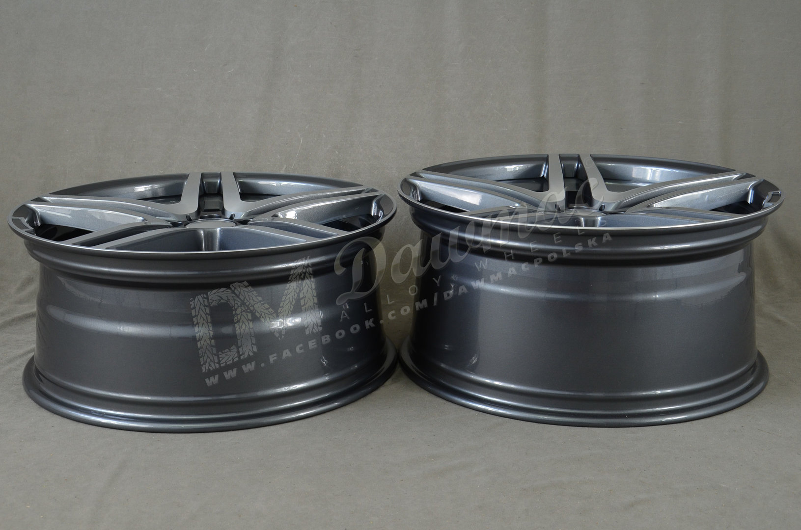 Model: 5468 20" 8,5J ET40 + 9,5J ET45 5x112 Gunmetal Machined - obrazek 7