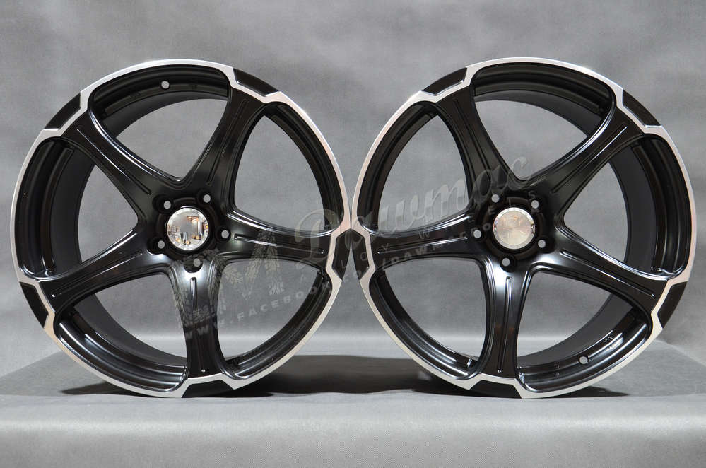 Model: 899 19" 8,5J ET37 + 9,5J ET35 5x114,3 Matt Black Machined