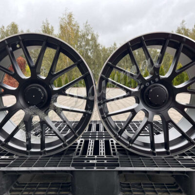 Model: BZ9007 20" 8,5J ET45 + 9,5J ET45 5x112 Matt Black Polished Lip