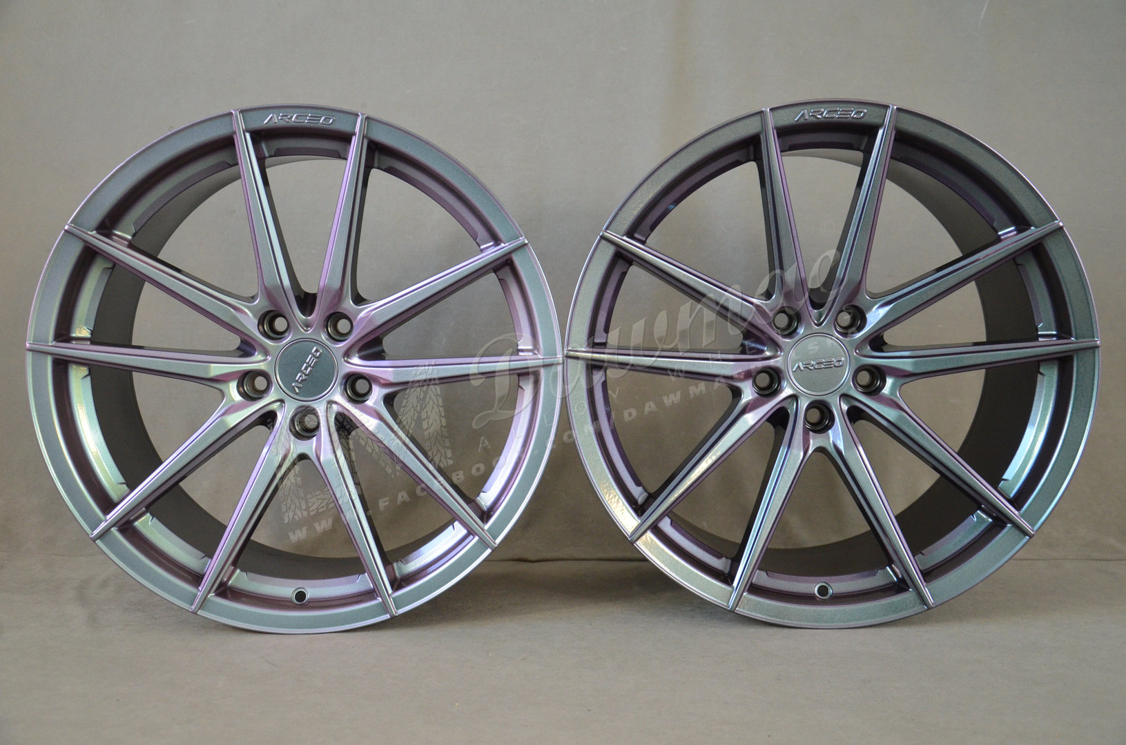 Outlet: Arceo Monaco 19" 8,5J ET33 + 9,5J ET40 5x112 Midnight Purple - obrazek 2