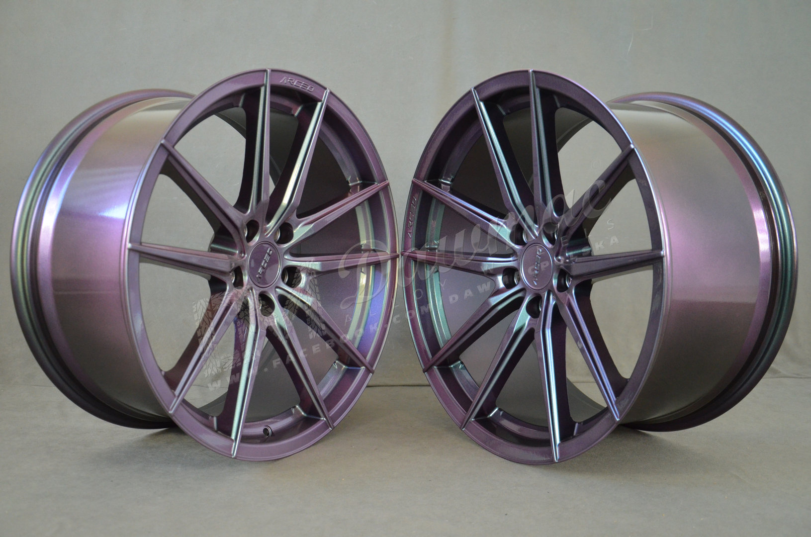 Outlet: Arceo Monaco 19" 8,5J ET33 + 9,5J ET40 5x112 Midnight Purple - obrazek 3