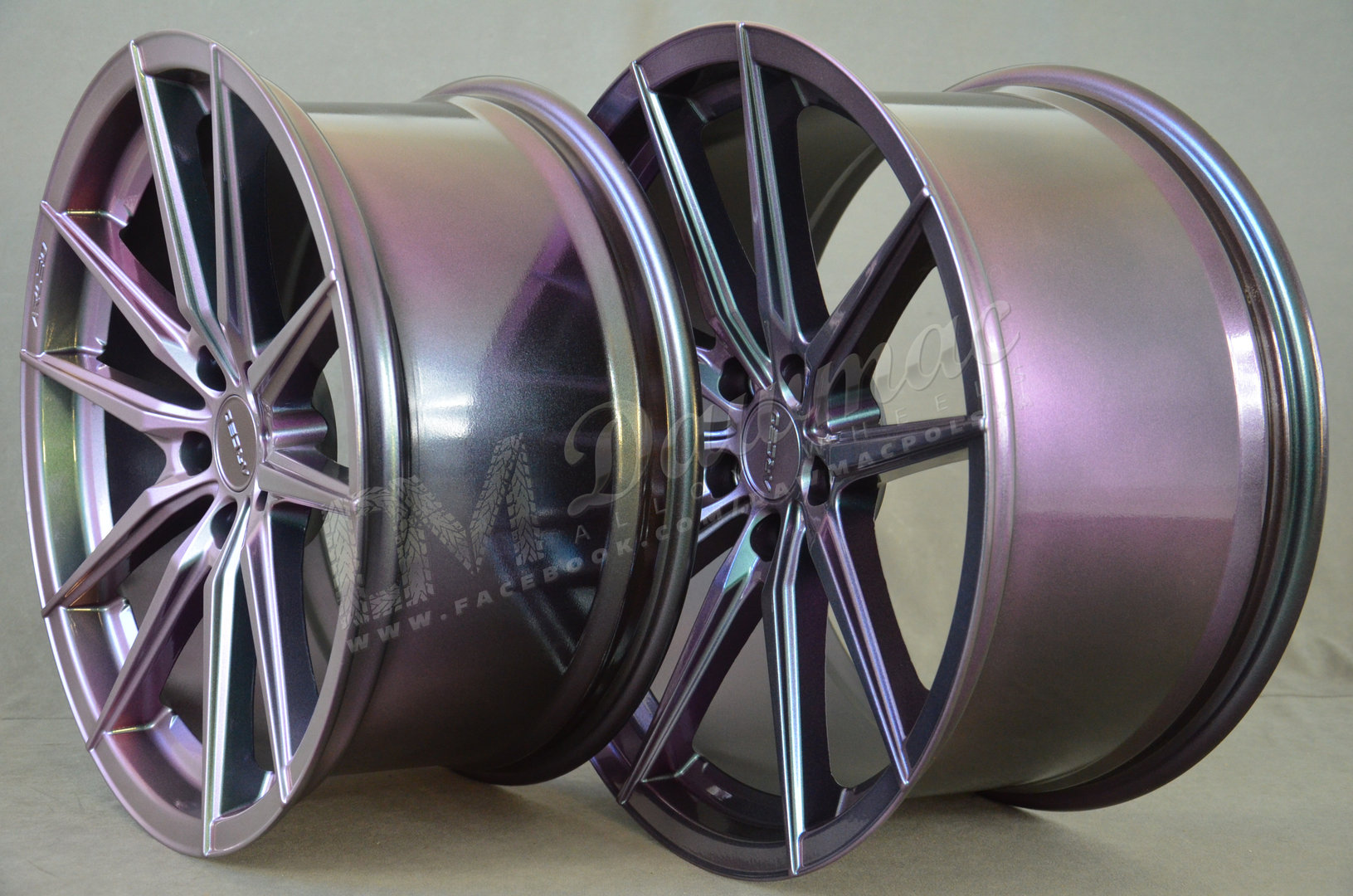 Outlet: Arceo Monaco 19" 8,5J ET33 + 9,5J ET40 5x112 Midnight Purple - obrazek 4