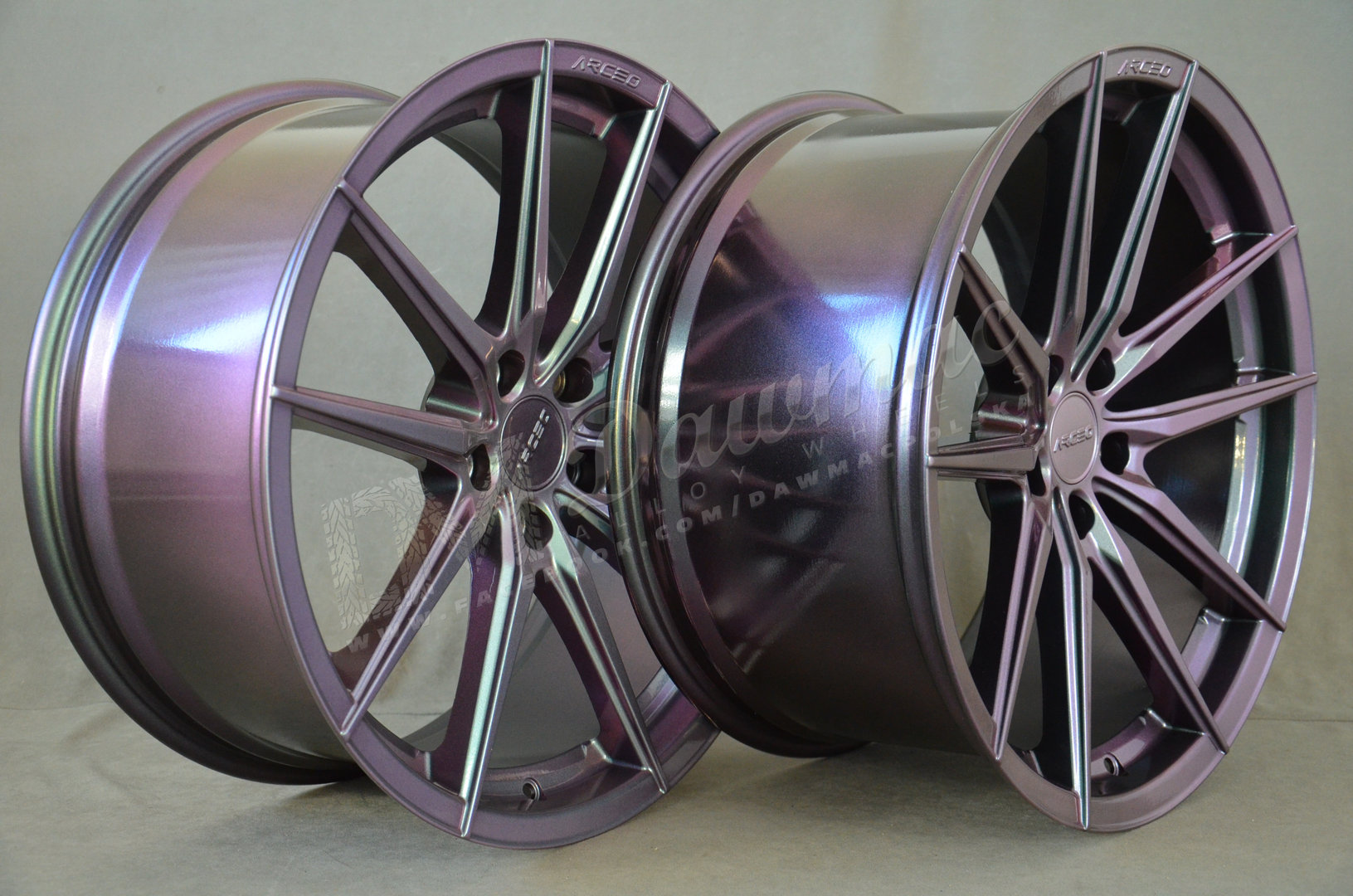 Outlet: Arceo Monaco 19" 8,5J ET33 + 9,5J ET40 5x112 Midnight Purple - obrazek 5