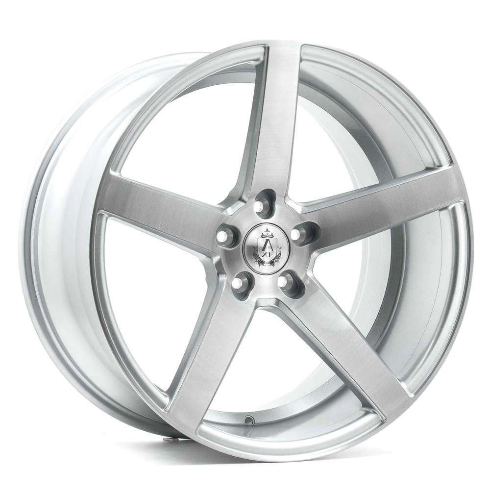 AXE EX18 20" 9J ET38 5x108-5x130 Silver & Polished