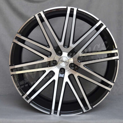 RIVIERA RV120 22" 9J ET30 5x112 Black Polished