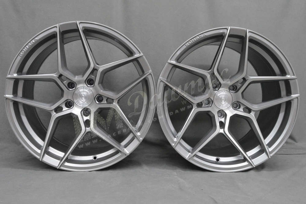 Rohana RFX11 19" 9,5J ET20 + 11J ET33 5x120 Brushed Titanium
