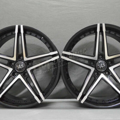 SAS HS-242 19" 8,5J ET33 + 9,5J ET40 5x120 BK/FP