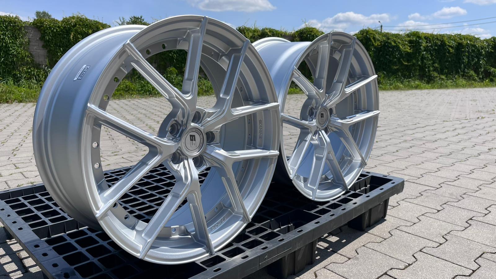 SIXNINE WHEELS FF-ONE 20" 9J ET42 + 10J ET40 5x120 Hyper Silver - obrazek 5