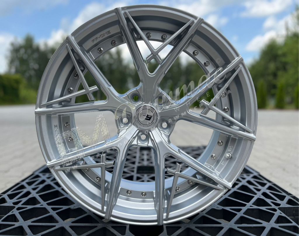 SIXNINE WHEELS FF-ONE 21" 10,5J ET20 5x112 Hyper Silver - obrazek 13
