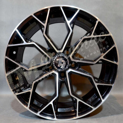 Seventy9 SCF-H 18" 8J ET45 5x112 Black Front Polished