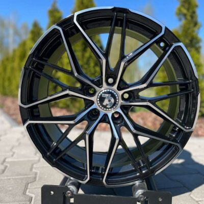 Seventy9 SCF-J 18" 8J ET45 5x112 Black Front Polished