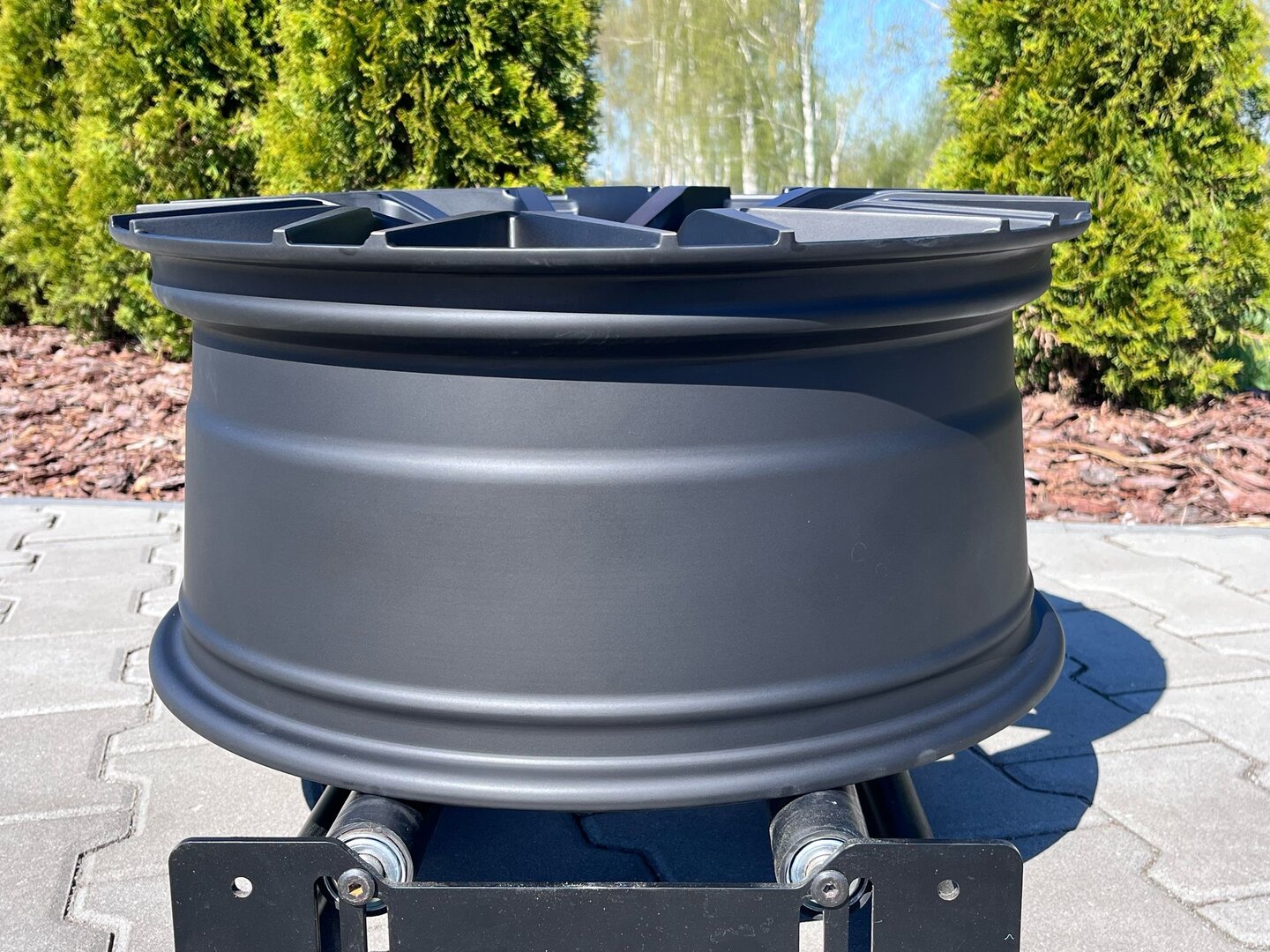 Seventy9 SV-C 18" 8J ET30 5x112 Black Glossy Gold Front - obrazek 6