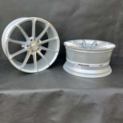 VEEMANN V-FS18 19" 8,5J ET42 + 9,5J ET45 5x112 Silver Machined Face