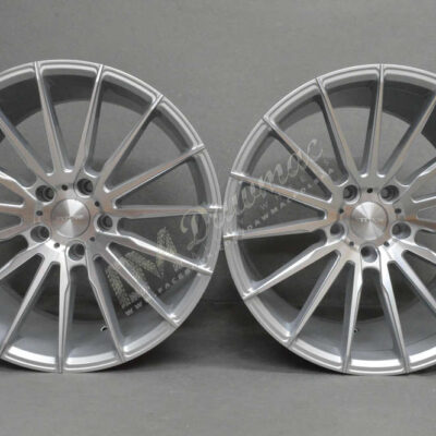 VEEMANN V-FS19 19" 8,5J ET35 + 9,5J ET35 5x120 Silver Machined