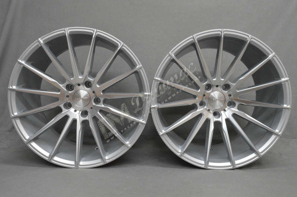 VEEMANN V-FS19 19" 8,5J ET35 + 9,5J ET35 5x120 Silver Machined