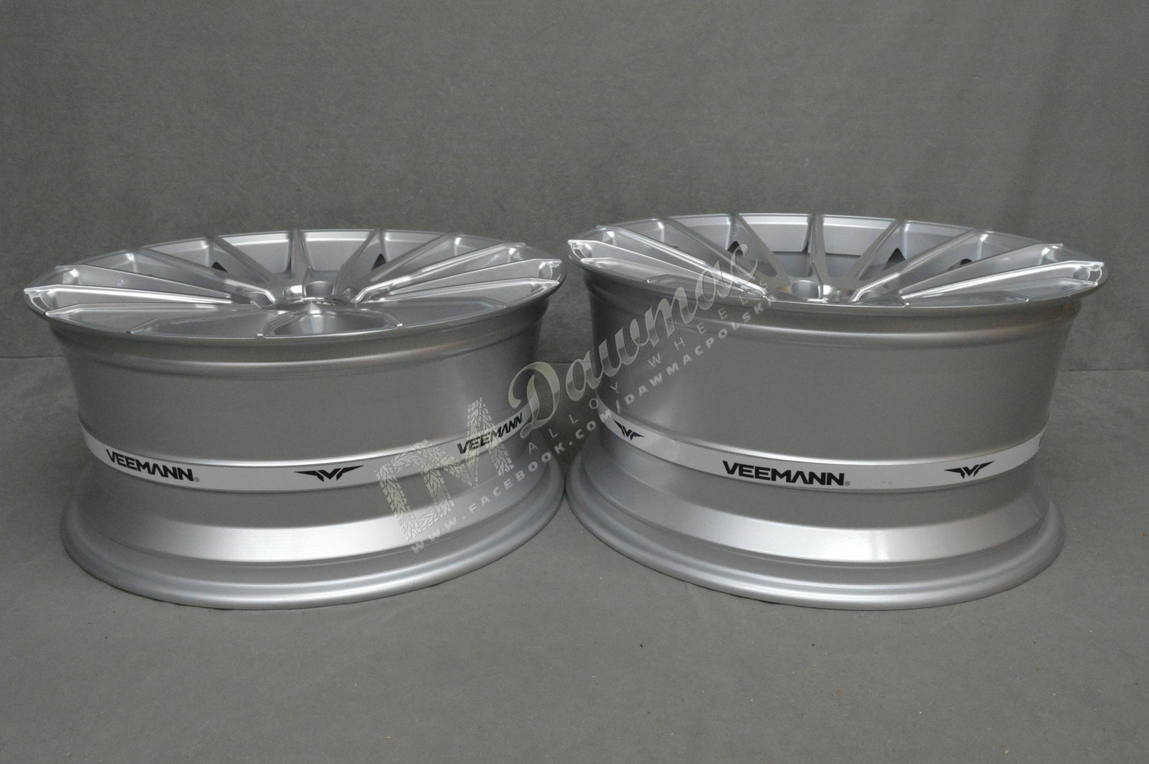 VEEMANN V-FS19 19" 8,5J ET35 + 9,5J ET35 5x120 Silver Machined - obrazek 7