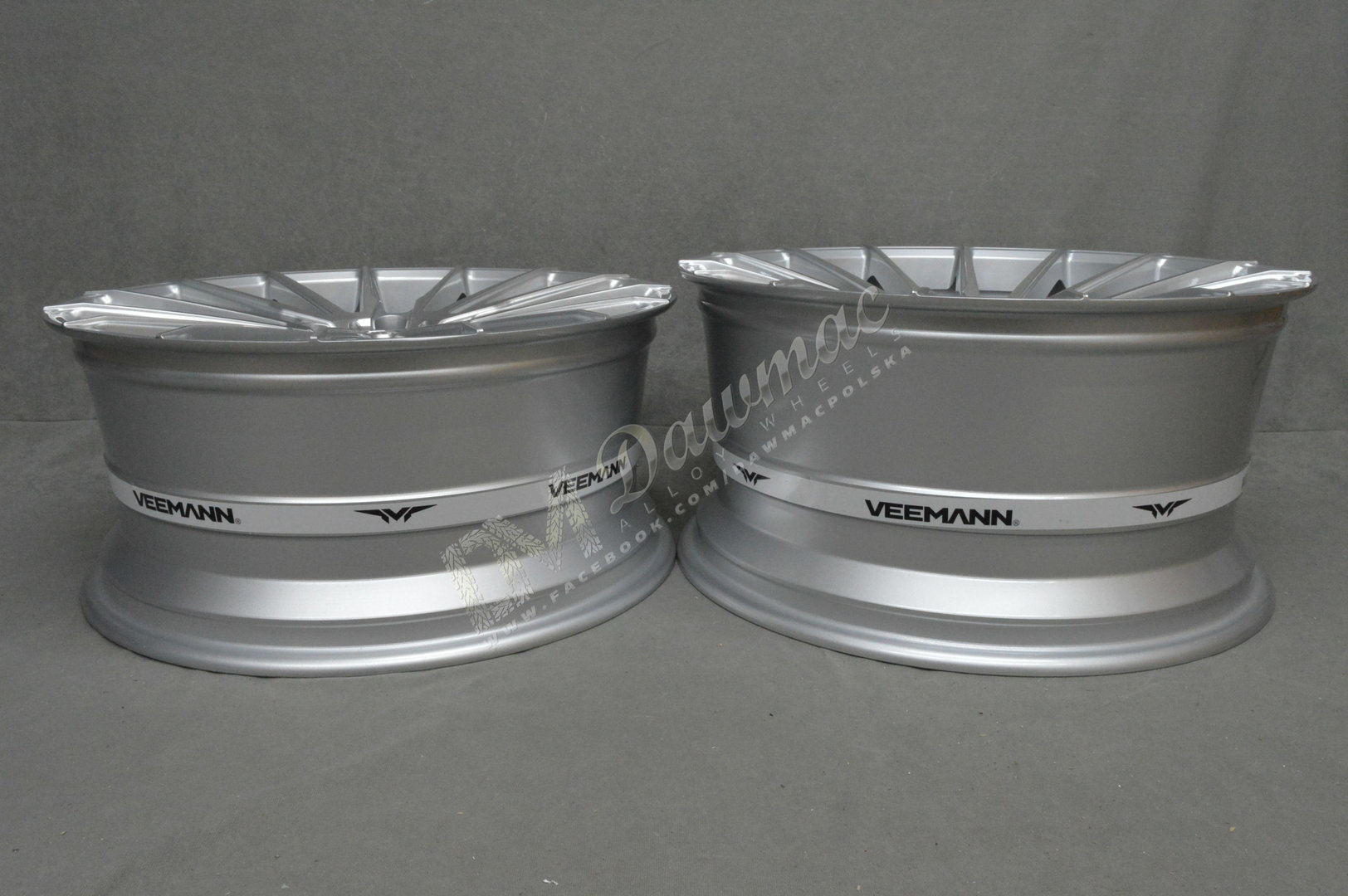 VEEMANN V-FS19 19" 8,5J ET35 + 9,5J ET35 5x120 Silver Machined - obrazek 8