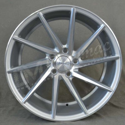 Veemann V-FS10 18" 9J ET42 5x112 Silver Machined Face