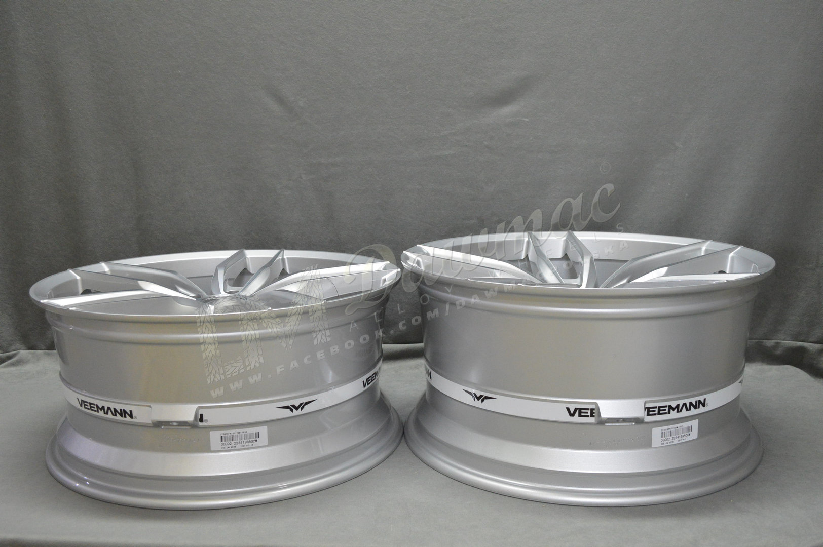 Veemann V-FS28 19" 8,5J ET35 + 9,5J ET43 5x120 Machined Silver - obrazek 7