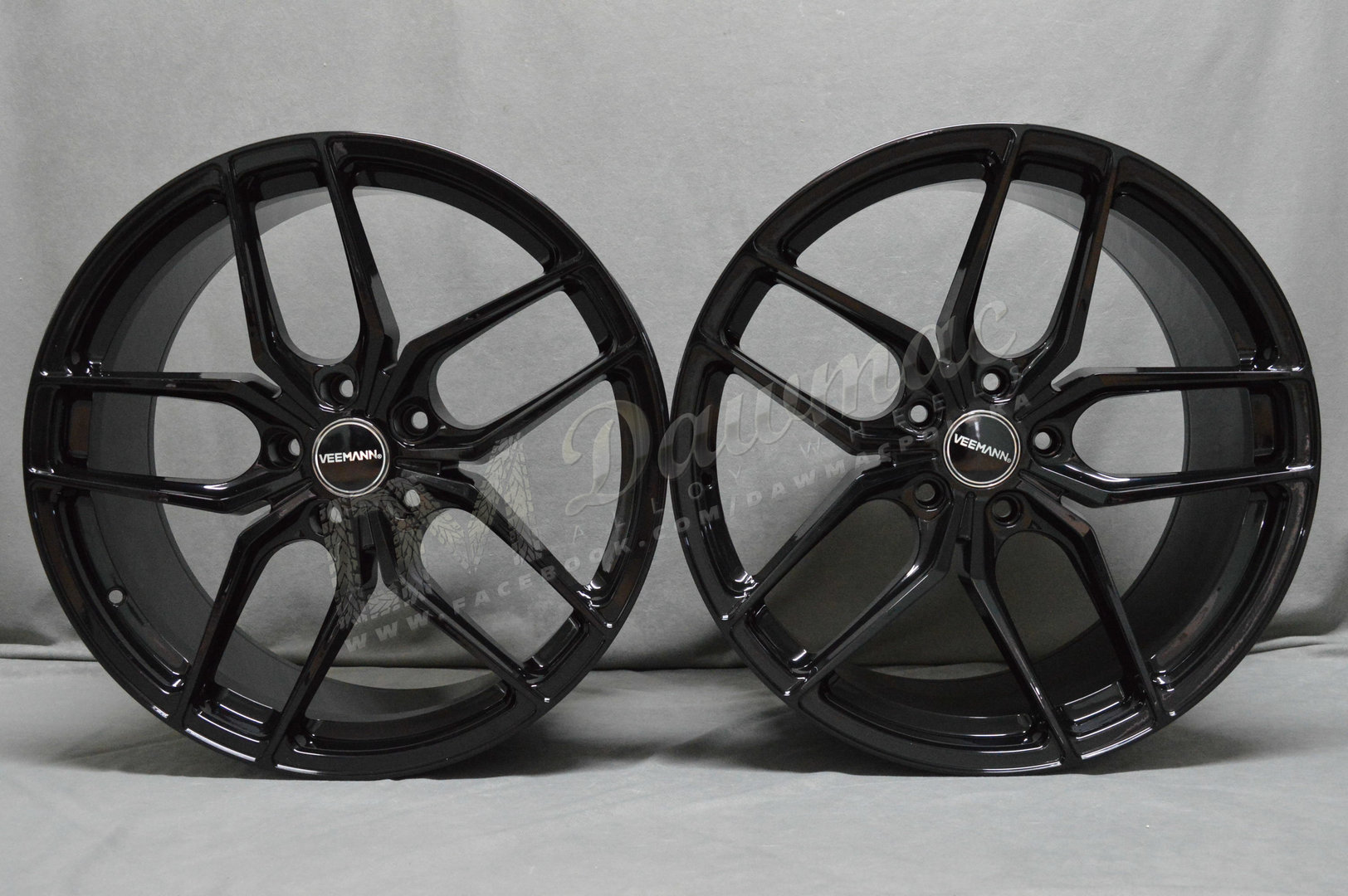 Veemann VC03 20" 9J ET35 + 10J ET45 5x120 Gloss Black - obrazek 2
