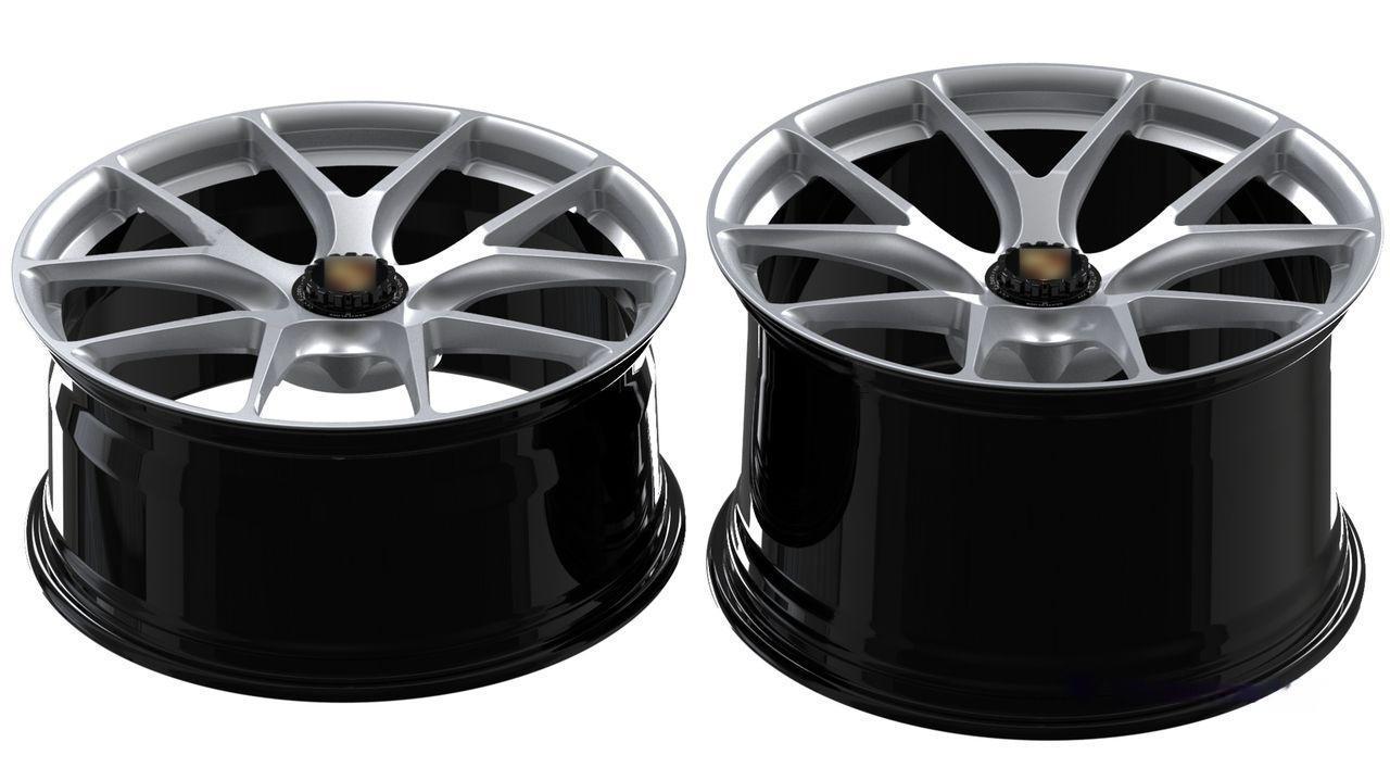 DAWMAC Forged 21" 9,5J ET45 + 12,5J ET48 5x130 Hyper Black - obrazek 3