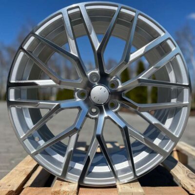 Carbonado Wealthy 20" 9J ET30 5x112 Silver Front Polished