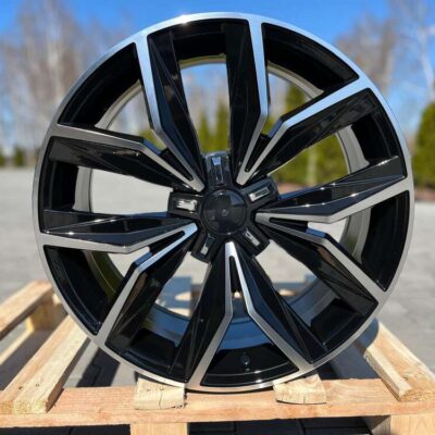 Carbonado Disco 19" 8J ET43 5x112 Black Front Polished