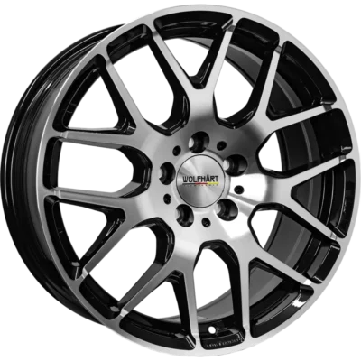 Wolfhart Flowformed Munich 3 19" 8,5J ET35 5x120 Gloss Black Polished Face
