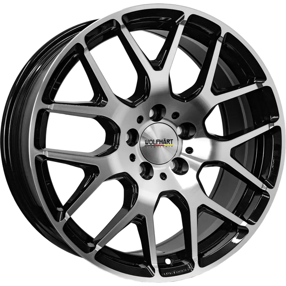 Wolfhart Flowformed Munich 3 19" 8,5J ET35 5x120 Gloss Black Polished Face