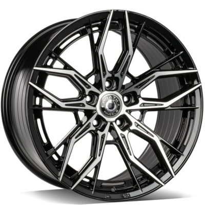 Wrath WF-15 18" 8J ET38 5x112 Black Polished