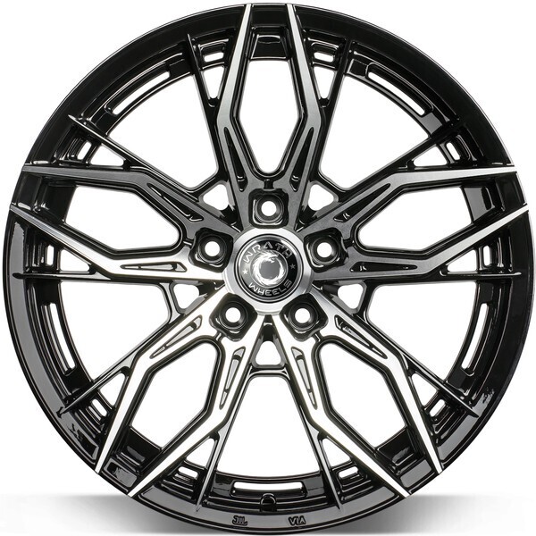 Wrath WF-15 19" 8,5J ET35 + 9,5J ET38 5x120 Black Polished - obrazek 3