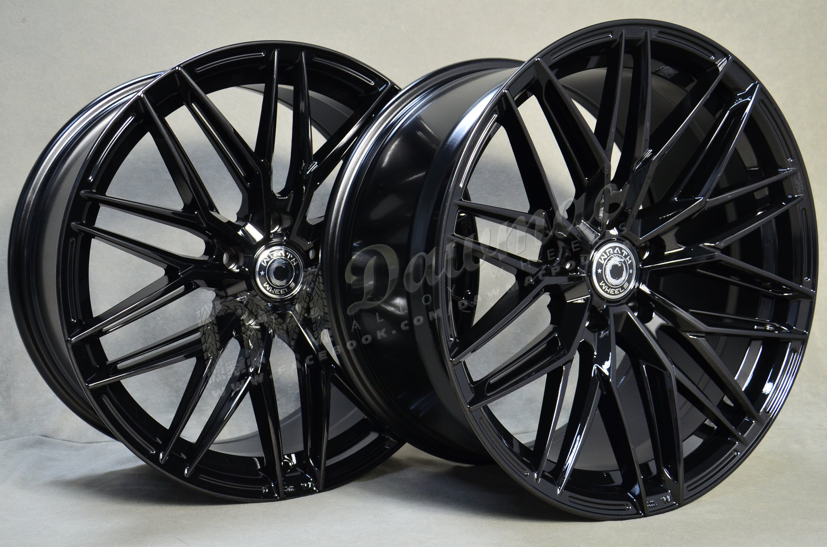 Wrath WF-9 19" 8,5J ET35 + 9,5J ET40 5x120 Black Glossy - obrazek 4