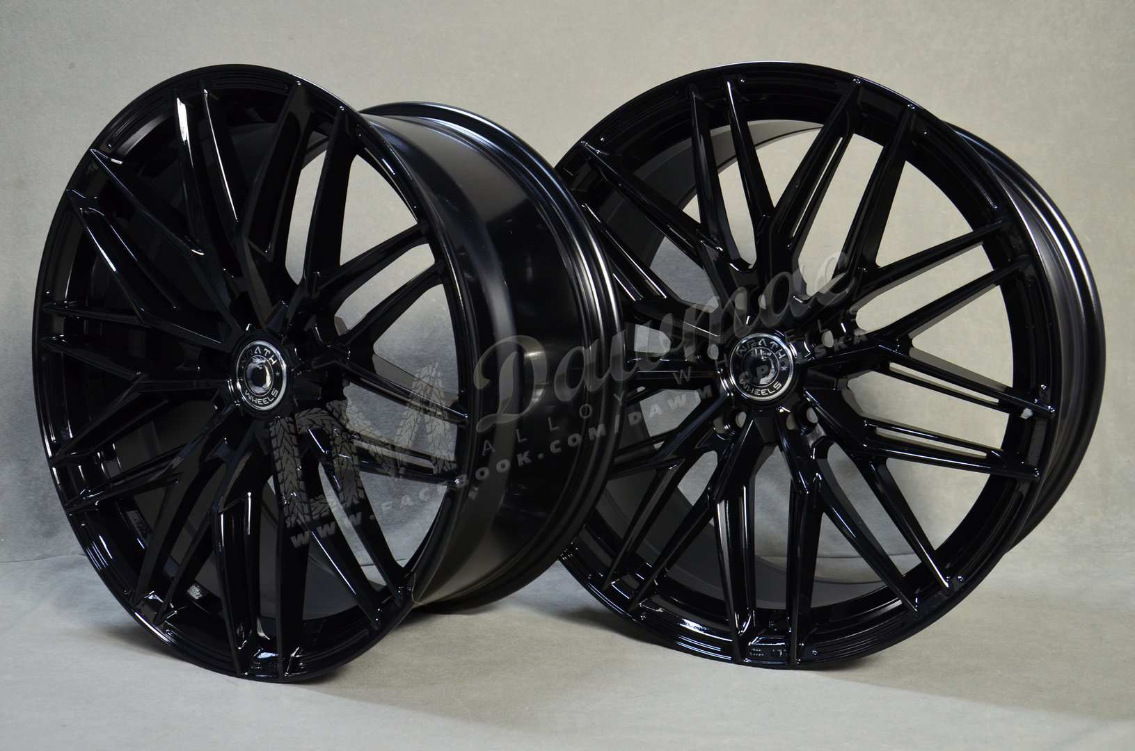 Wrath WF-9 19" 8,5J ET35 + 9,5J ET40 5x120 Black Glossy - obrazek 5