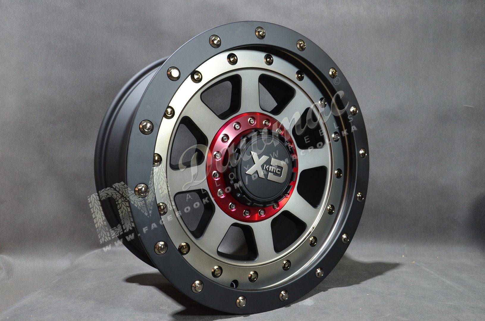 XD Wheels XD137 20" 9J 5x127/5x139,7 Satin Black w/Dark Tint - obrazek 3