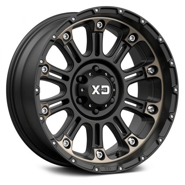 XD Wheels XD829 Hoss II 20" 9J ET-12 5x127 Satin Black Machined Dark Tint - obrazek 2
