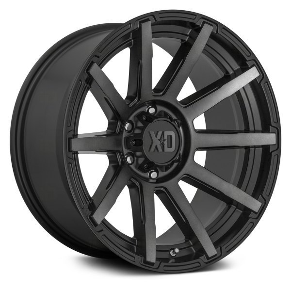 XD Wheels XD847 20" 9J ET18 5x127 Satin Black with Gray Tint