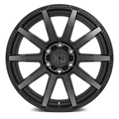 XD Wheels XD847 Outbreak 22" 10J ET12 6x139,7 Satin Black w/ Gray Tint