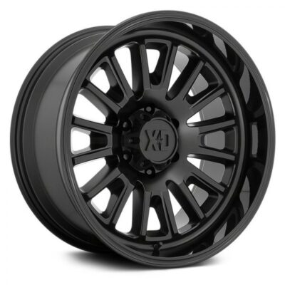 XD Wheels XD864 20" 9J ET0 6x139,7 Satin Black with Gloss Black Lip