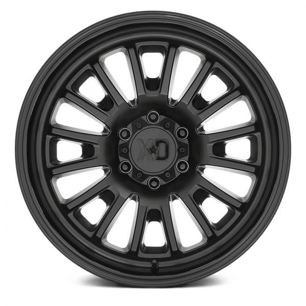 XD Wheels XD864 20" 9J ET18 6x139,7 Satin Black with Gloss Black Lip - obrazek 3