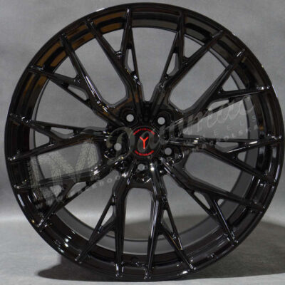 Yanar Wheels DNZ-20 20" 10J ET40 5x112 Gloss Black (Concave)