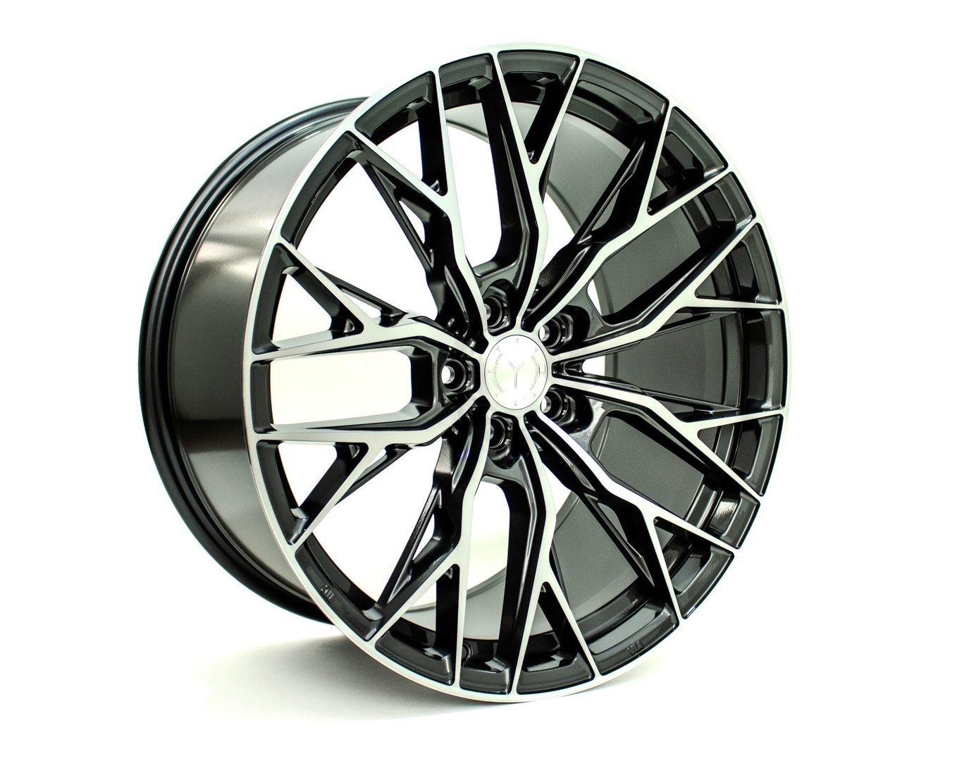 Yanar Wheels DNZ-20 20" 9J ET30 + 10J ET40 5x112 Anthracite Polished - obrazek 2