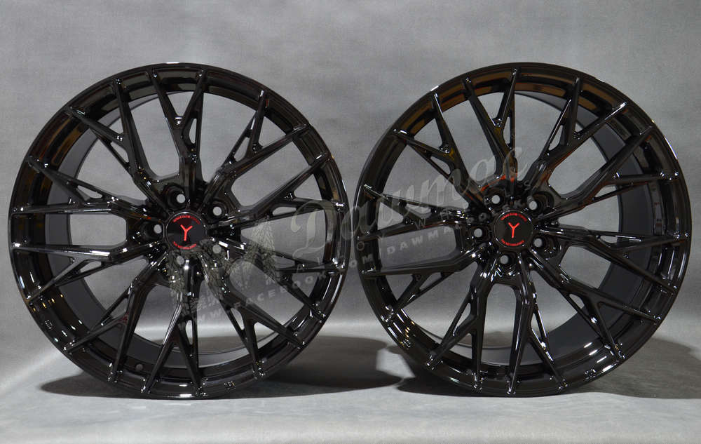 Yanar Wheels DNZ-20 20" 9J ET30 + 10J ET40 5x112 Gloss Black