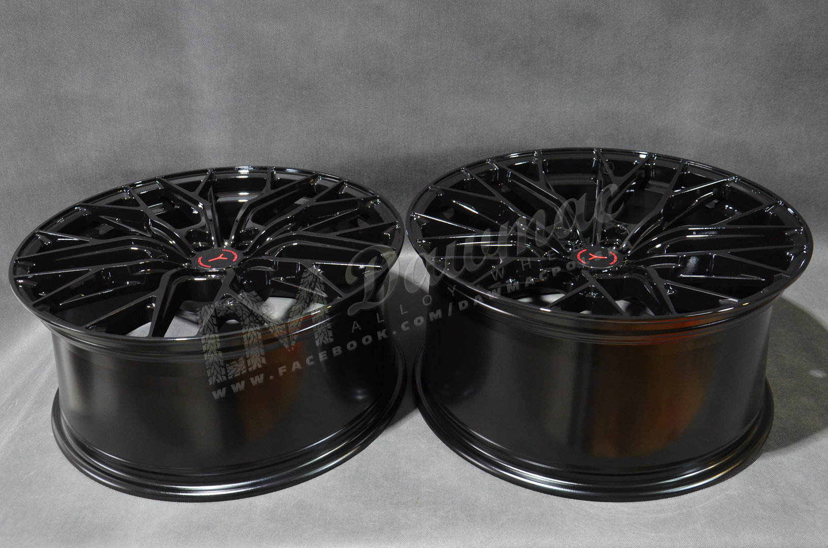 Yanar Wheels DNZ-20 20" 9J ET30 + 10J ET40 5x112 Gloss Black - obrazek 6